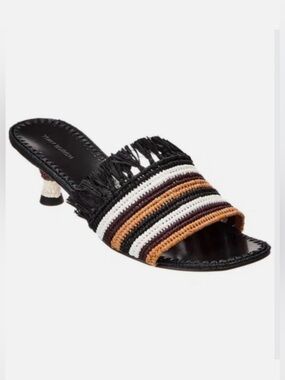 TORY BURCH - RAFFIA KITTEN HEELS